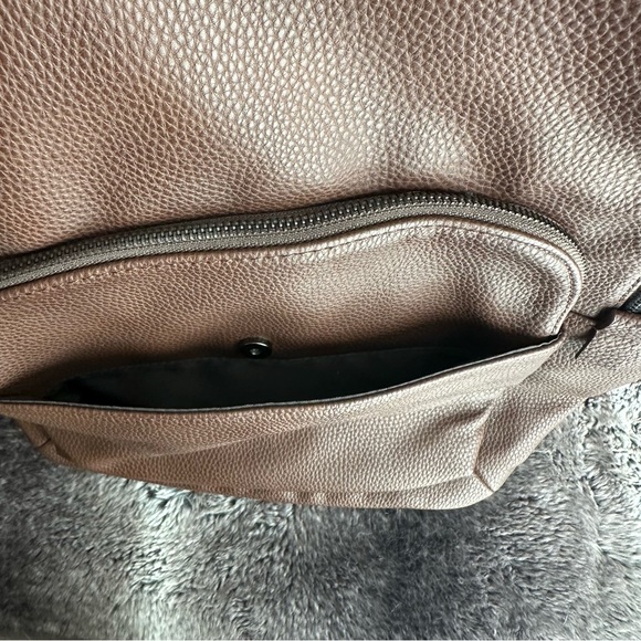 Zara Faux Leather Zippered Backpack - Picture 8 of 8